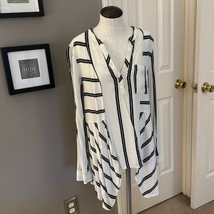 Anthropologie Maeve Striped Tunic Top